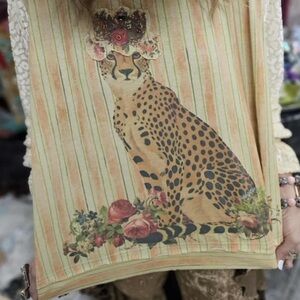 Floral Cheetah Print Blouse